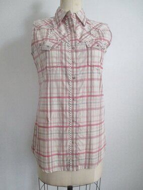 Cowgirl Button Up Shirt Plaid